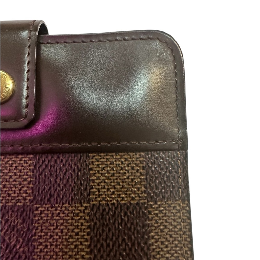 Louis Vuitton Damier Ebene Coated Canvas Zippy Compact Wallet - Picture 3 of 9